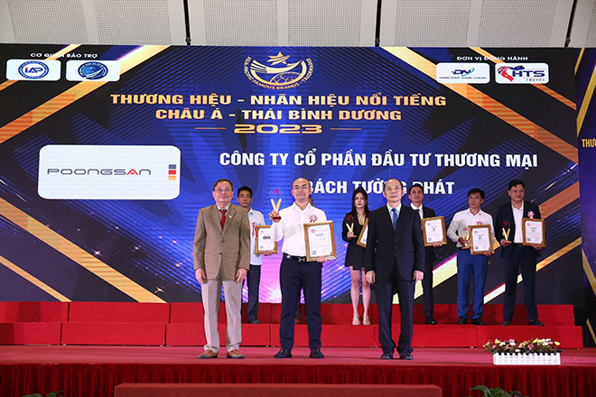 Poongsan nhận giải thưởng Top 10 thương hiệu nổi tiếng Châu Á - Thái Bình Dương
